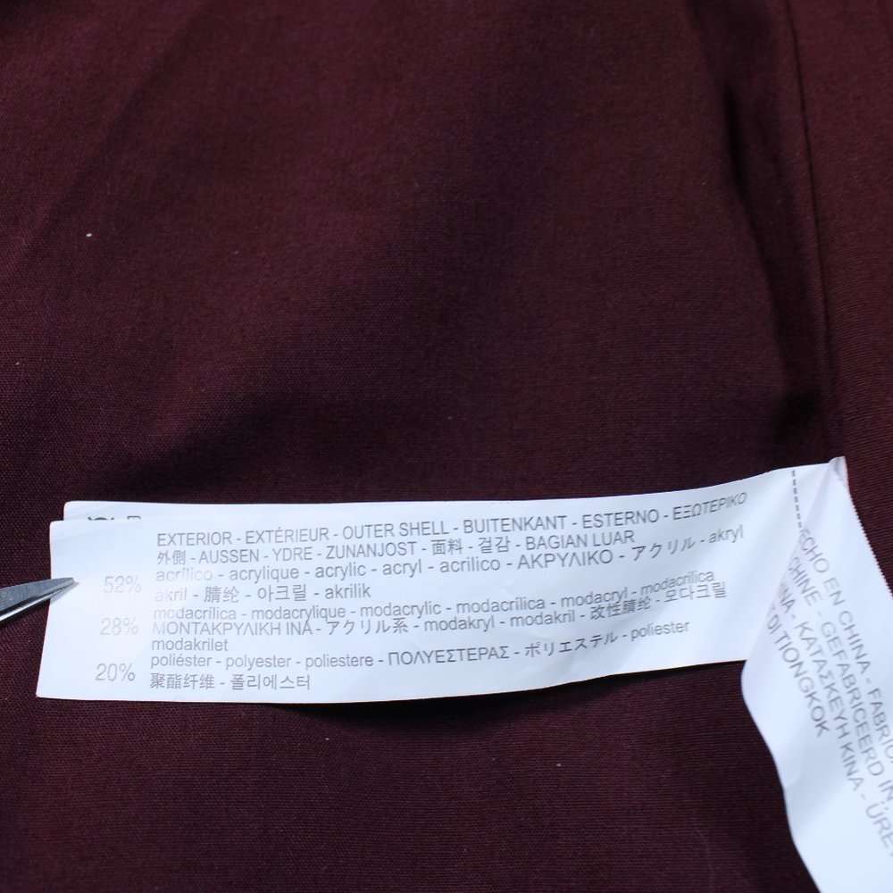 Zara Girls Outerwear Vest Burgundy 7/8 - Picture 9 of 10